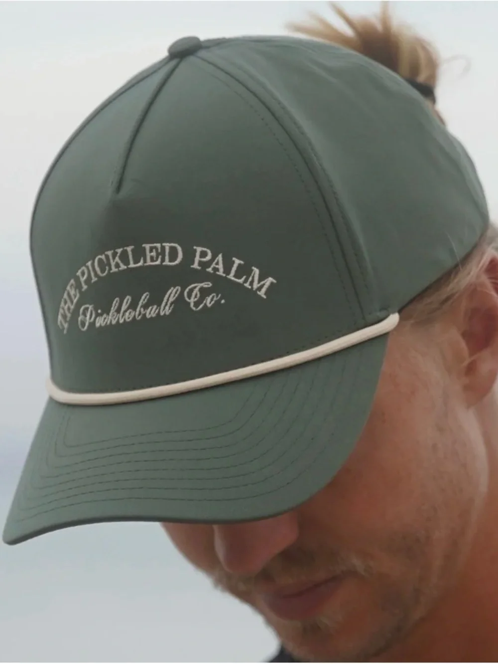 The Pickled Palm Green cap with trim